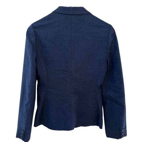 Kate Spade Tami Linen Jacket Blazer French Blue Size 2 - Picture 3 of 9